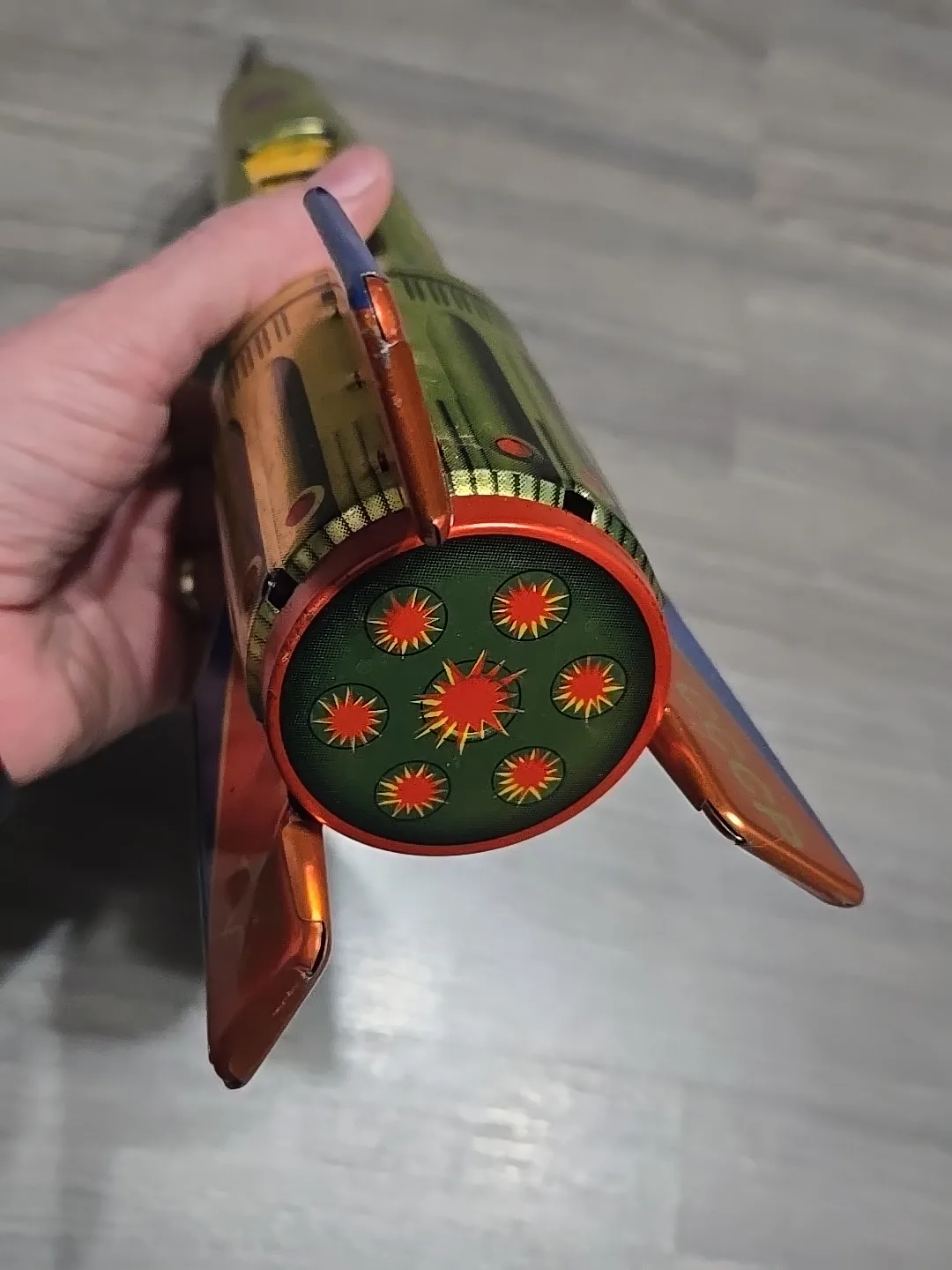 Vintage Interkosmos USSR Rocket Tin Toy image indicator(9)