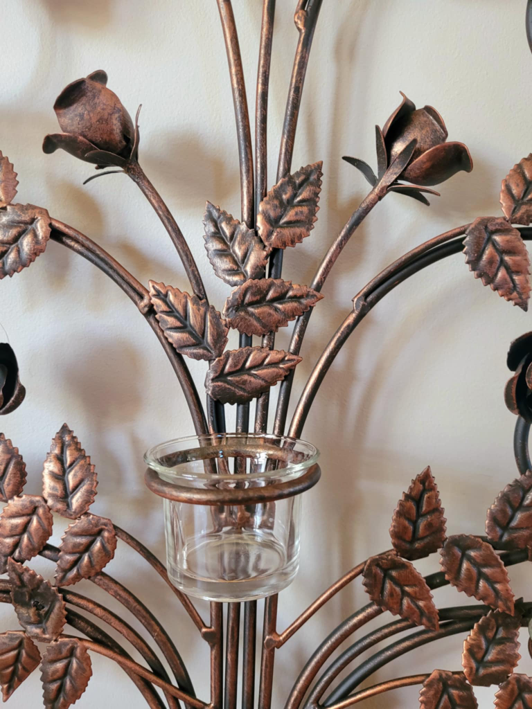 Large Metal Wall Tealight Candle Holder - photo 4