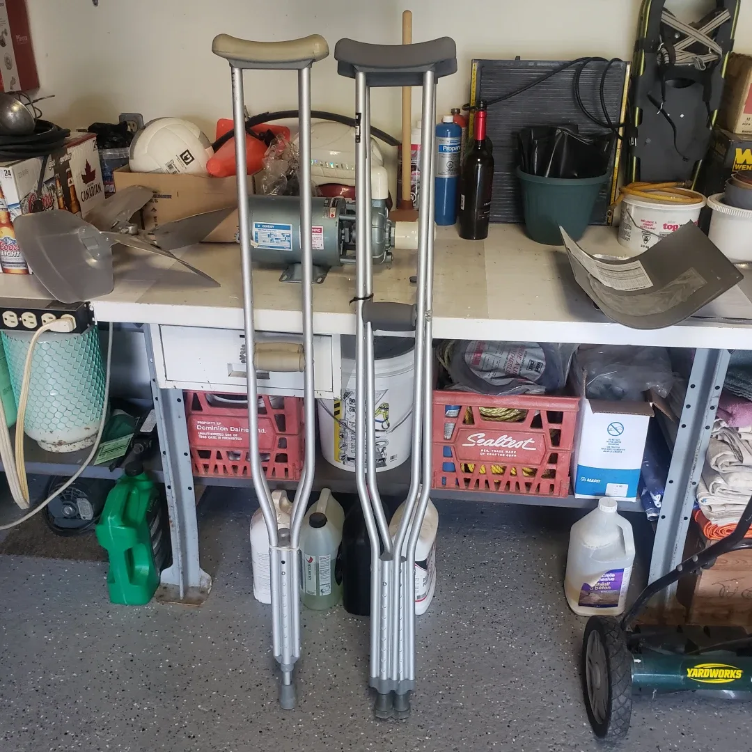 Assorted Crutches - Wooden & Medical Aluminium image indicator(2)
