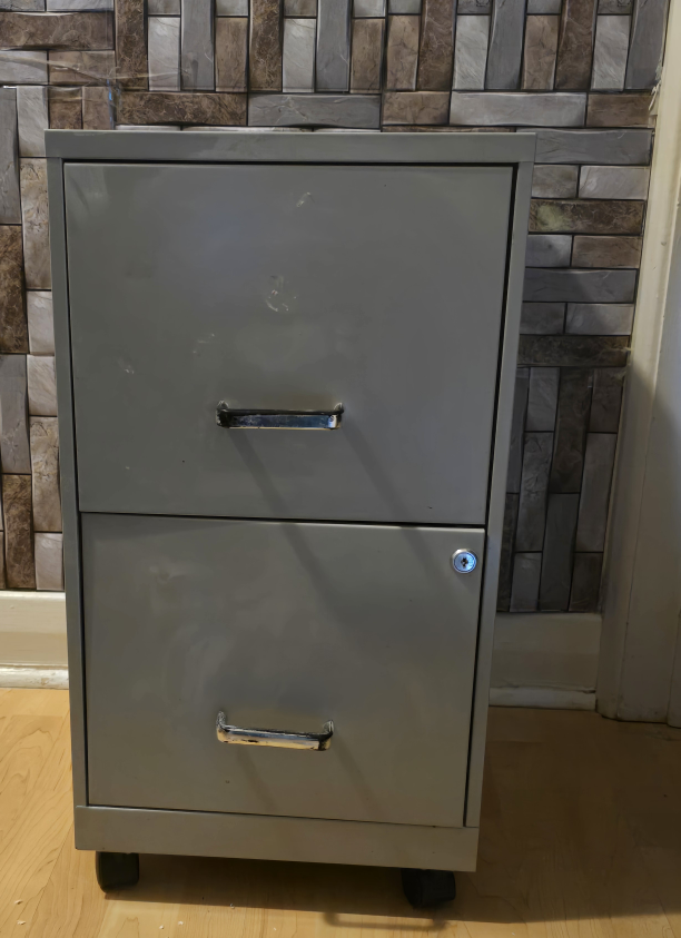 🧡Two-Drawer Metal Filing Cabinet