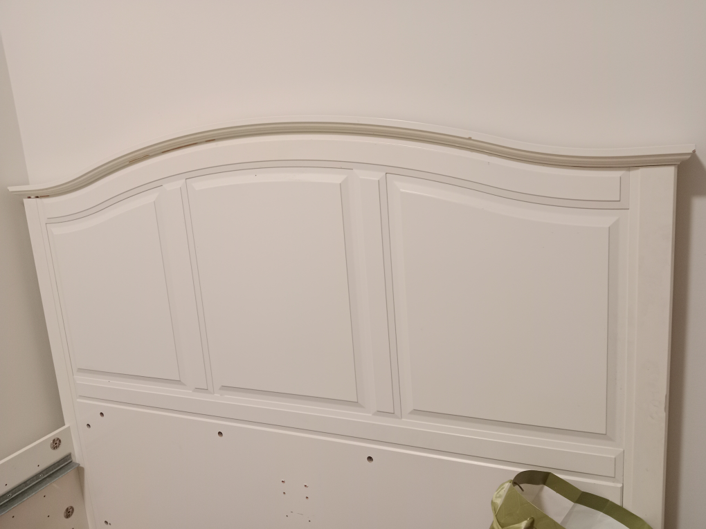 White Queen Headboard and Nightstand - photo 2