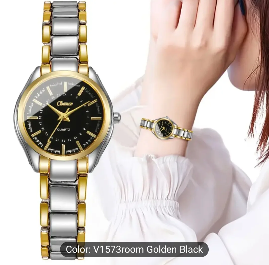 Women's Gold and Silver Tone Quartz Watch thumbnail