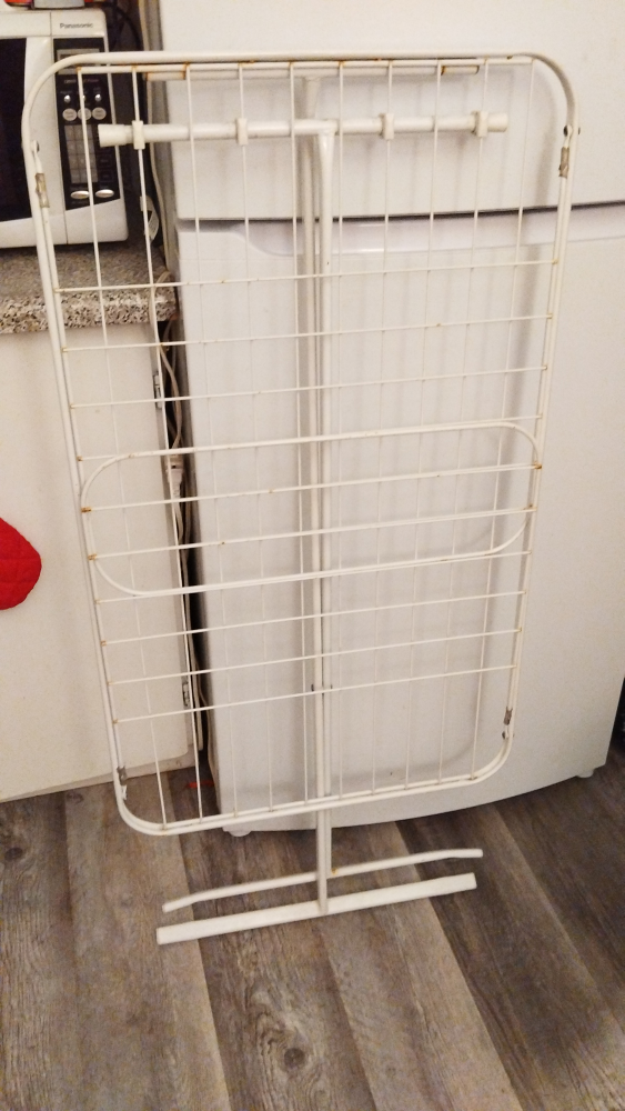 White Foldable Clothes Drying Rack - photo 2