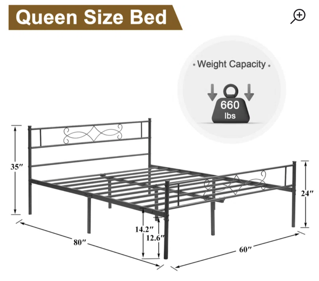 (pickup only after April 2)  Queen Bed Frame
