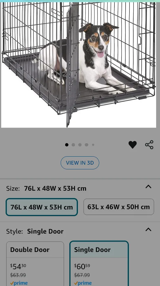 Black Pet Crate - Single Door image indicator(3)
