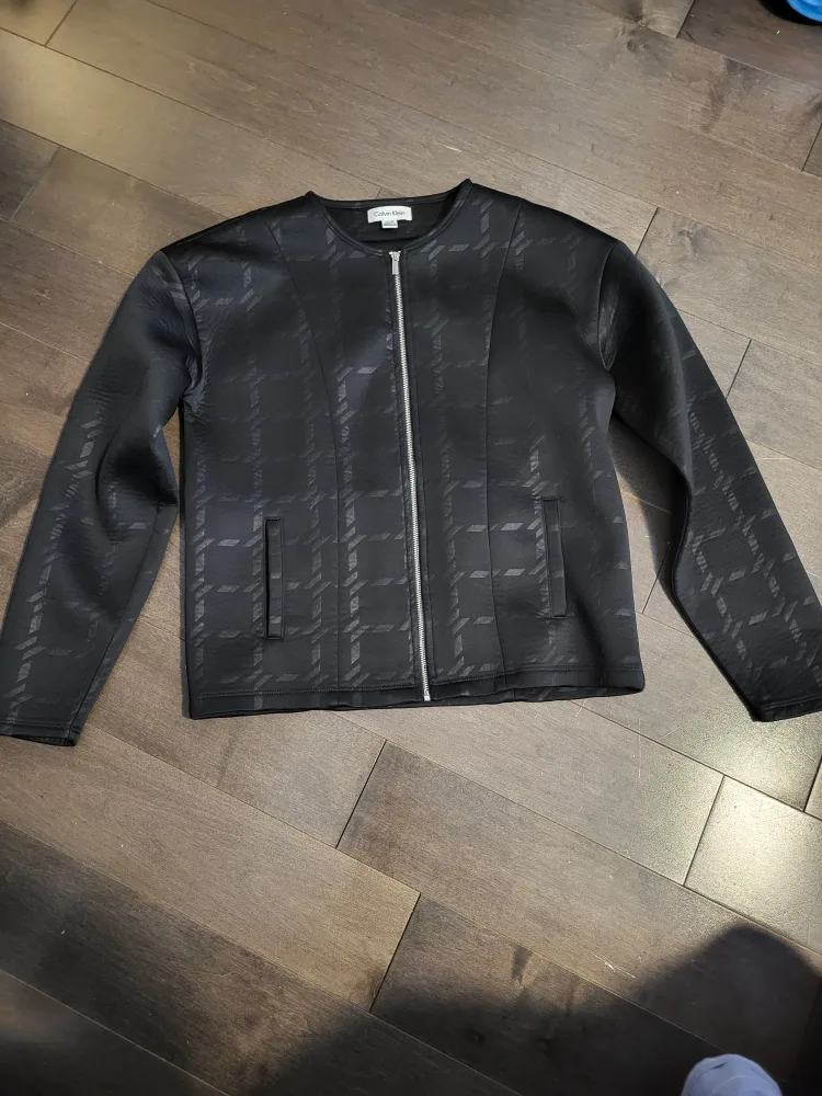Calvin Klein Black Zip-Up Jacket (xs) thumbnail