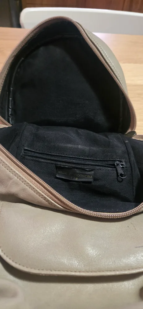 Vintage Leather Backpack Purse image indicator(6)