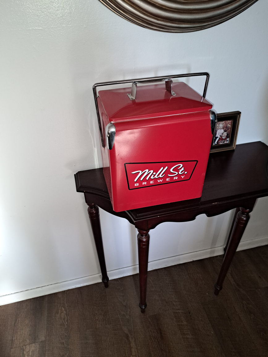 Mill St. Brewery Red Metal Cooler - photo 3