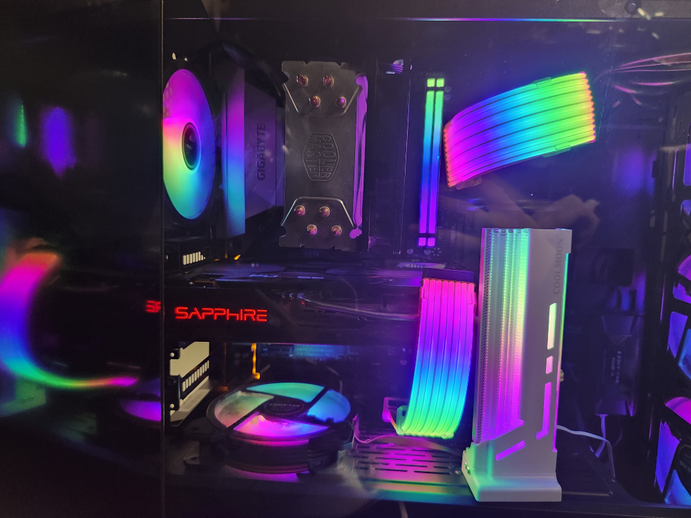 gigigabyte z270 intel i5 6600k coolermaster air cooler