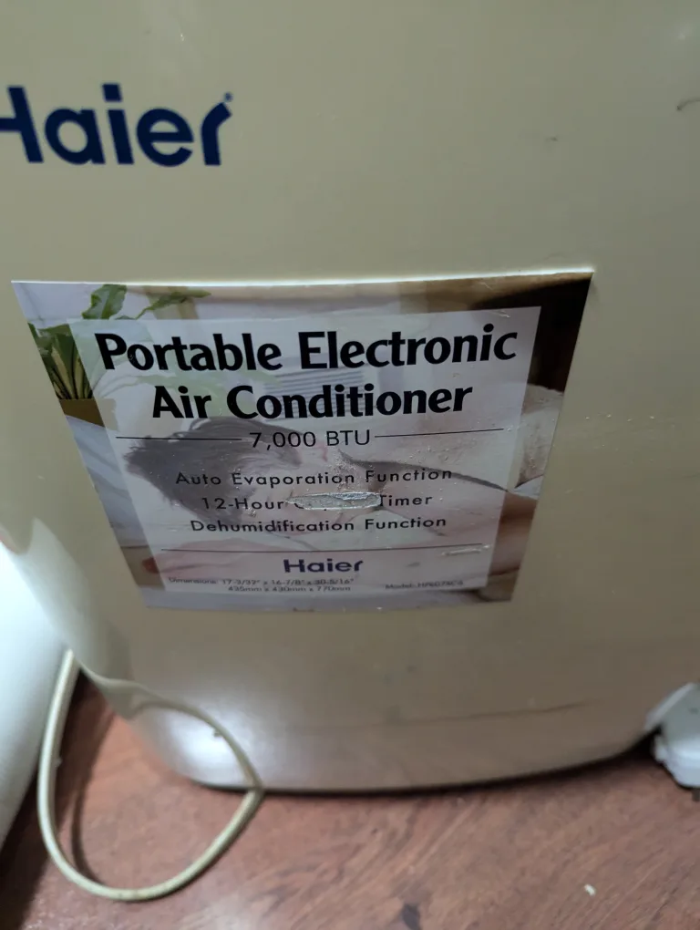 7000 BTU Haier Portable Air Conditioner