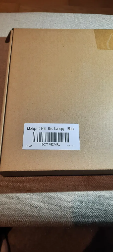 New Black Mosquito Net Bed Canopy image indicator(2)