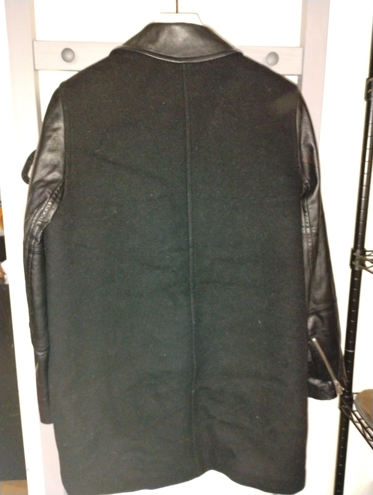 Wilfred Free Black Leather & Wool Jacket - photo 4