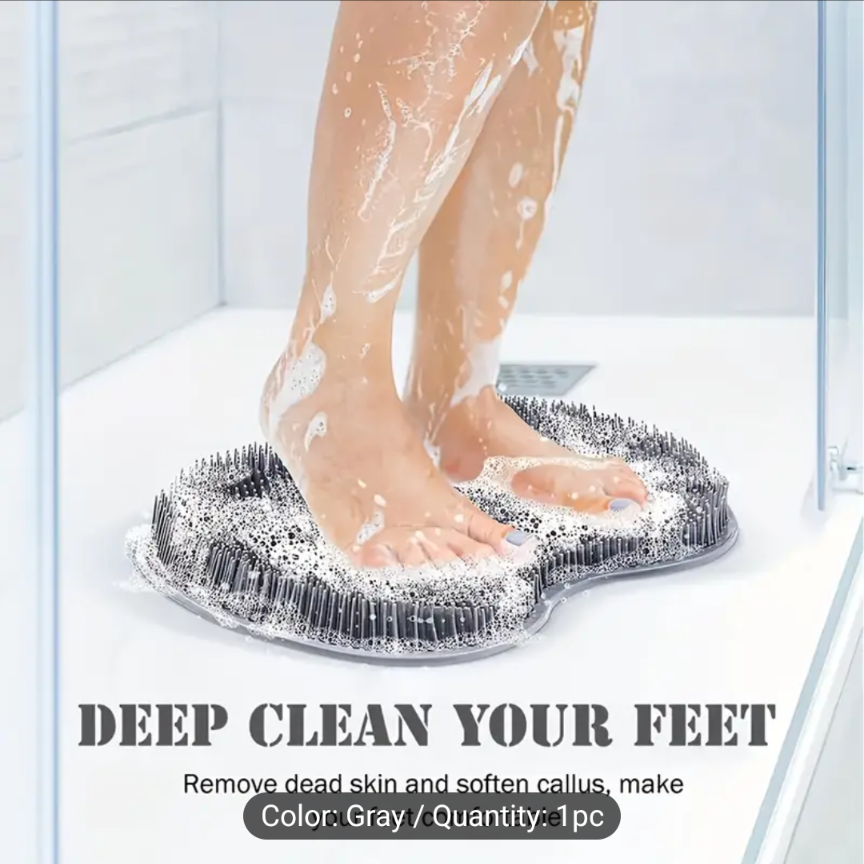 Gray Silicone Foot and Back Scrubber Mat - photo 3