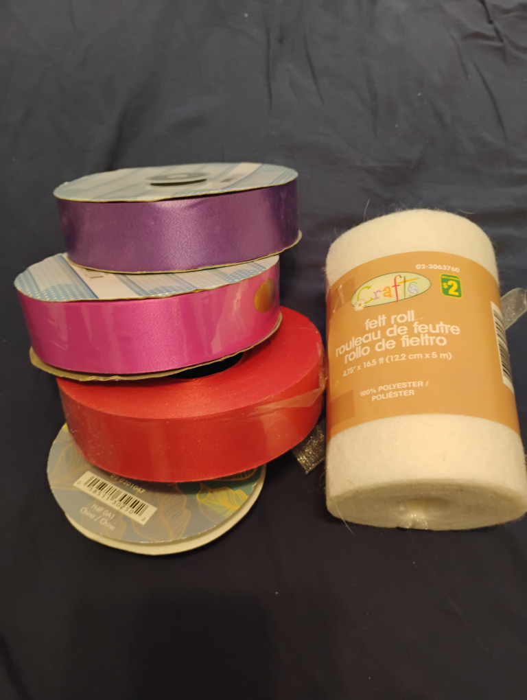 Craft Ribbon and Felt Roll