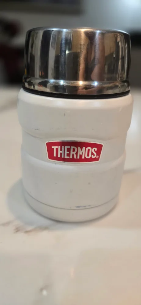 Thermos Food Jar - White - with Spoon image indicator(2)