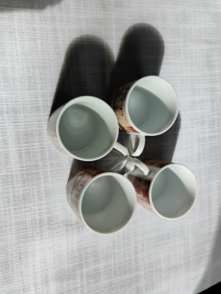 Set of Four Espresso Cups and Saucers - photo 4