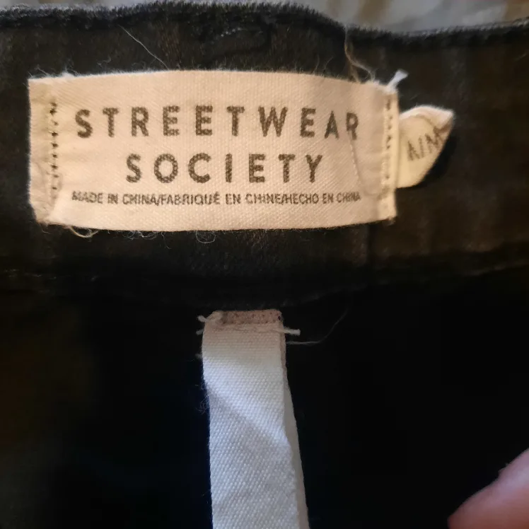 Streetwear Society Embroidered Denim Mini Skirt image indicator(2)