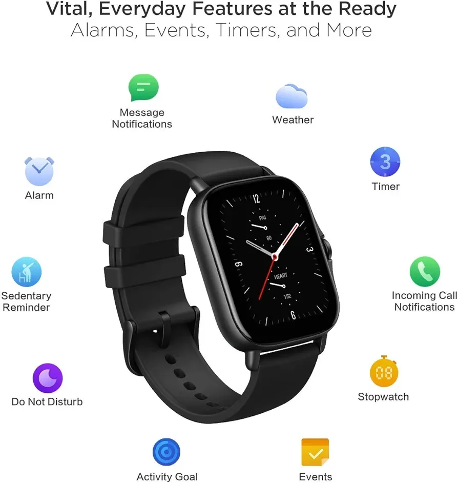 Amazfit GTS 2E in Black Smartwatch image indicator(4)