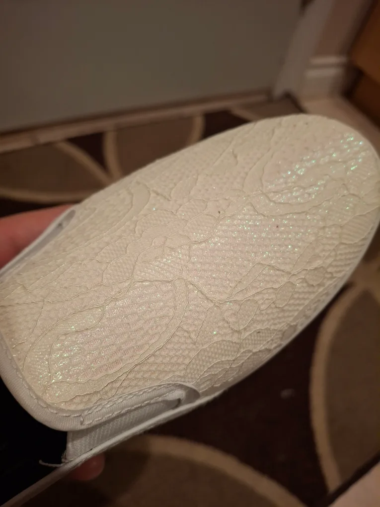 Footspot Shiny White Slip-On Shoes 40 image indicator(3)