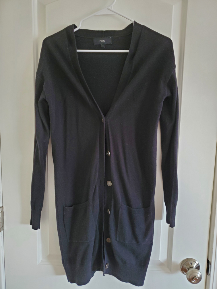 Black Knit Cardigan Sweater #freecycle