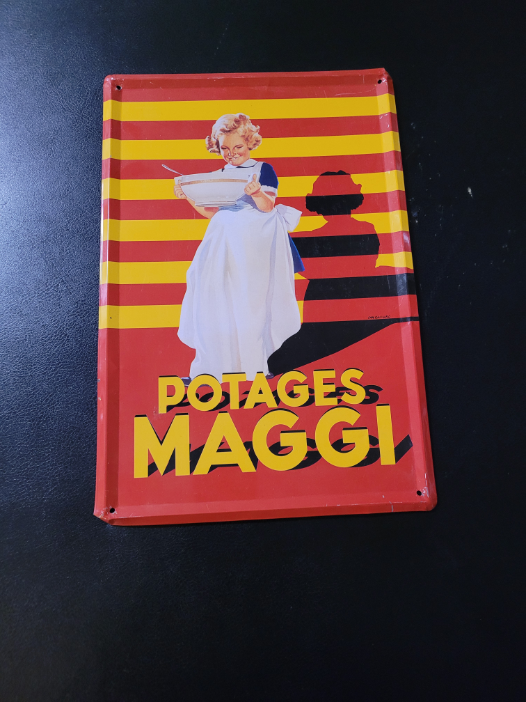 Vintage Maggi Soups Metal Sign