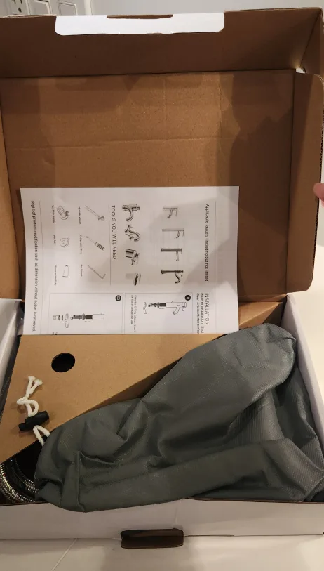 NEW IN BOX Brushed Nickel Single Hole Bathroom Faucet image indicator(3)