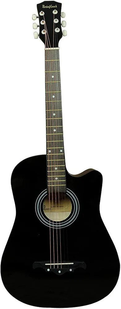 Rosefinch 38" Acoustic Guitar Package - Black
