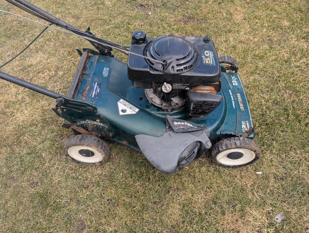 Craftsman 5hp  self propelled - photo 2