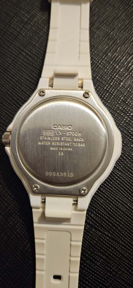 Casio Women's Solar Powered Watch - White Resin Band - photo 2