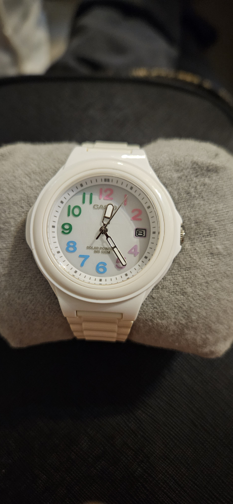 Casio Women's Solar Powered Watch - White Resin Band - photo 5
