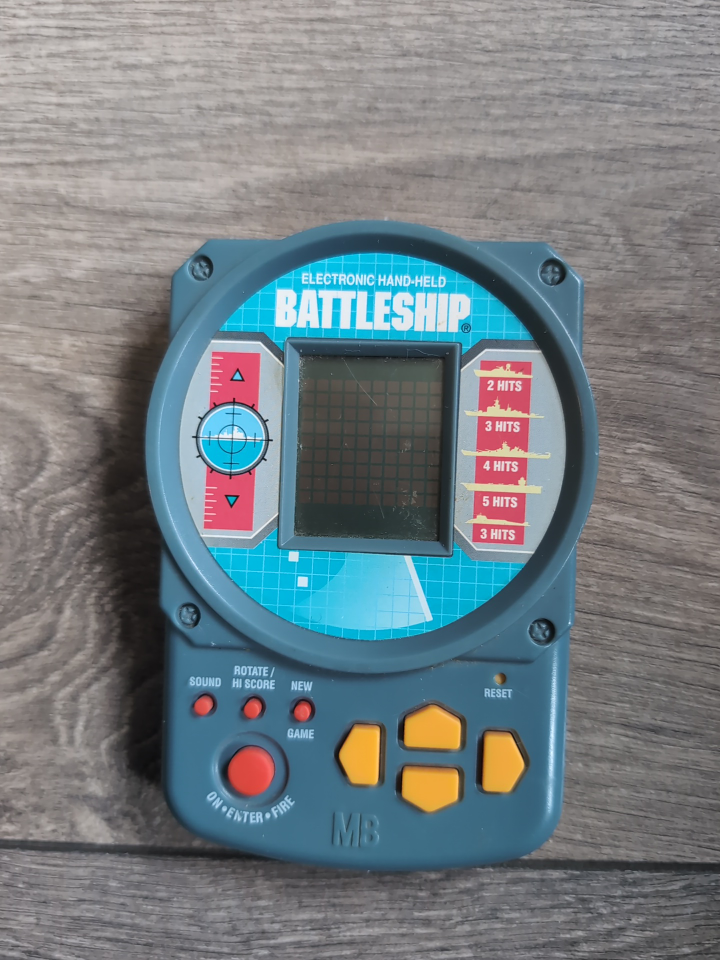 Vintage Electronic Handheld Battleship Game