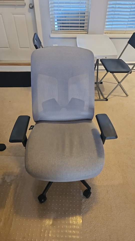 Office Chair - Grey Fabric and Mesh Back - photo 2