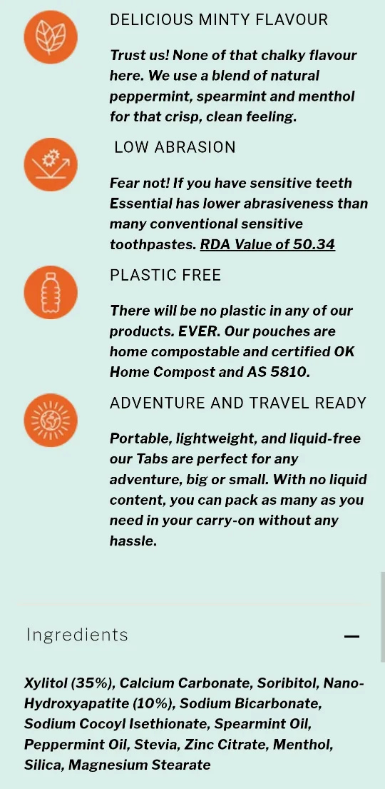 NEW! Toothpaste Tabs (65) 🧡 image indicator(3)