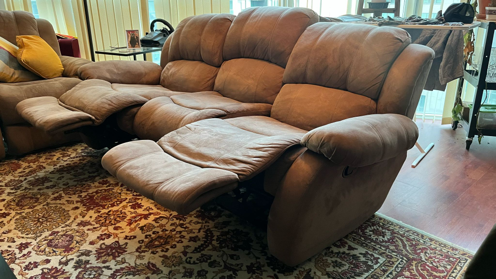 Reclining Sofa - Brown Microfiber - photo 4