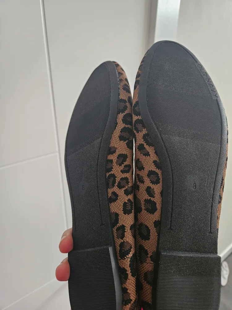 Leopard Print Knit Ballet Flats - Size 8 image indicator(2)