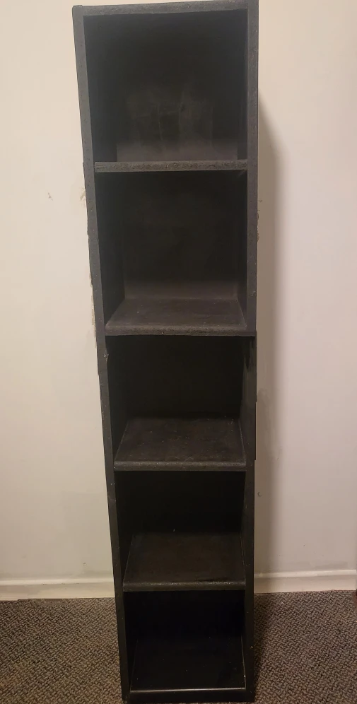 Black Five-Shelf Storage Unit
