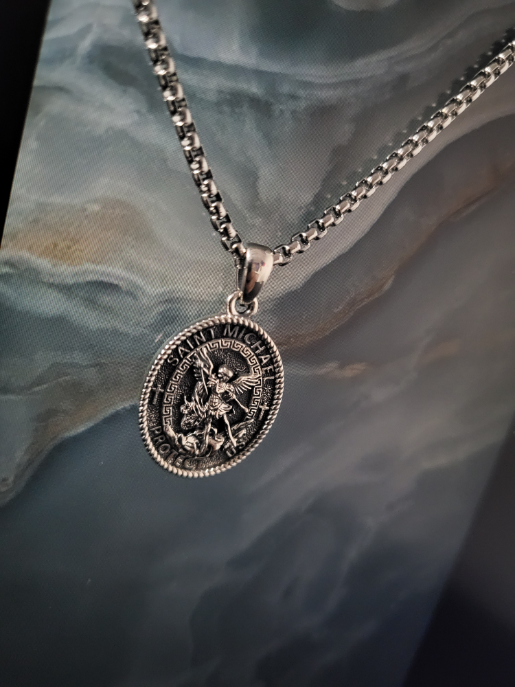 Saint Michael Pendant Necklace - photo 2