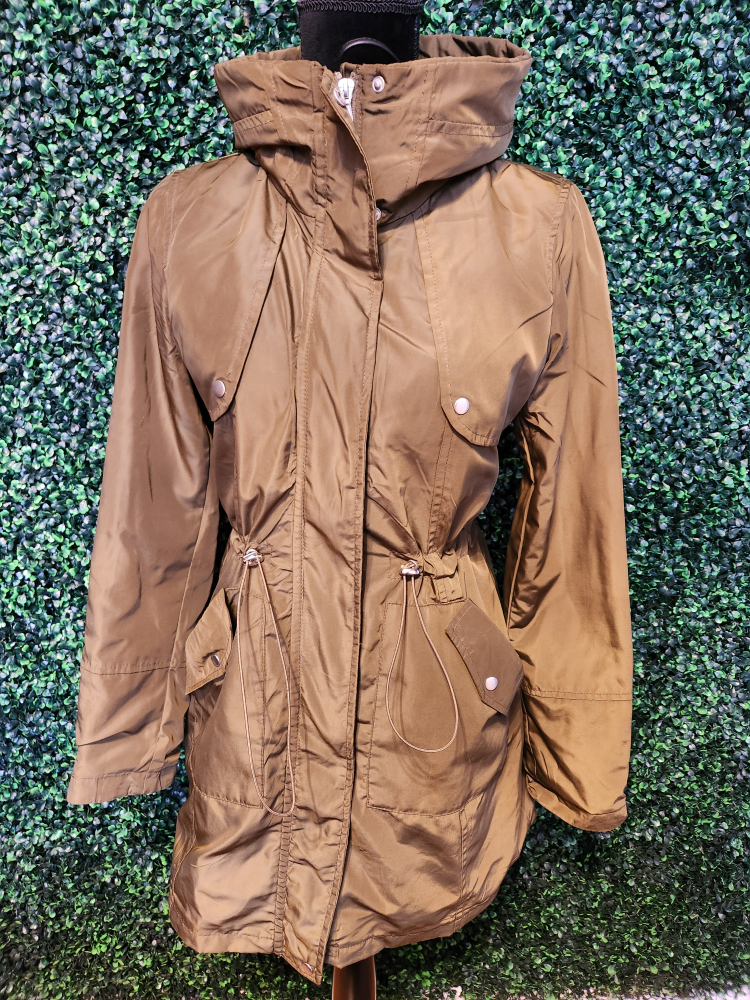 Olive Green Hooded Anorak Jacket - photo 5