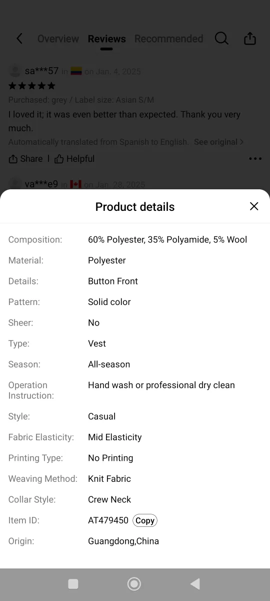 Brand New Women's Light Grey Round Neck Casual Sleeveless Vest image indicator(5)