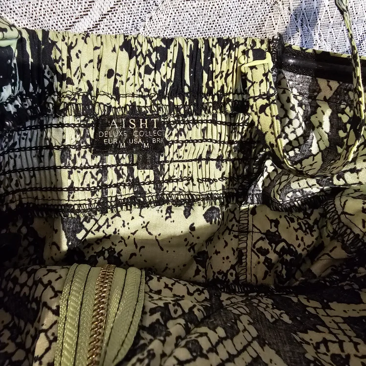 Aishit Snakeskin Print Corset Top with Belt image indicator(2)