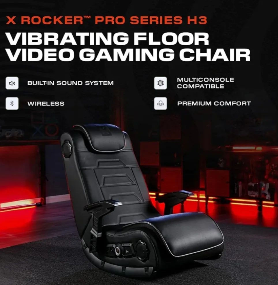 X-Rocker Pro Series Gaming Chair with Built-in Speakers image indicator(7)