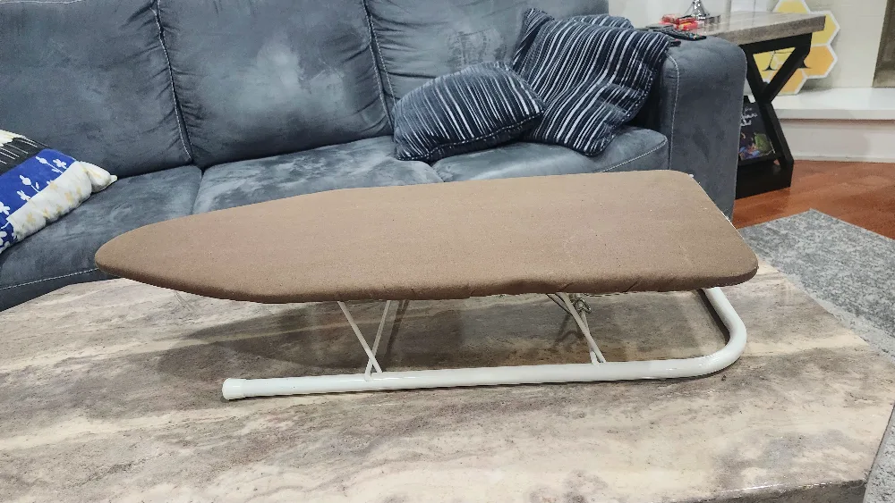 Brown Mini Ironing Board foldable portable image indicator(3)