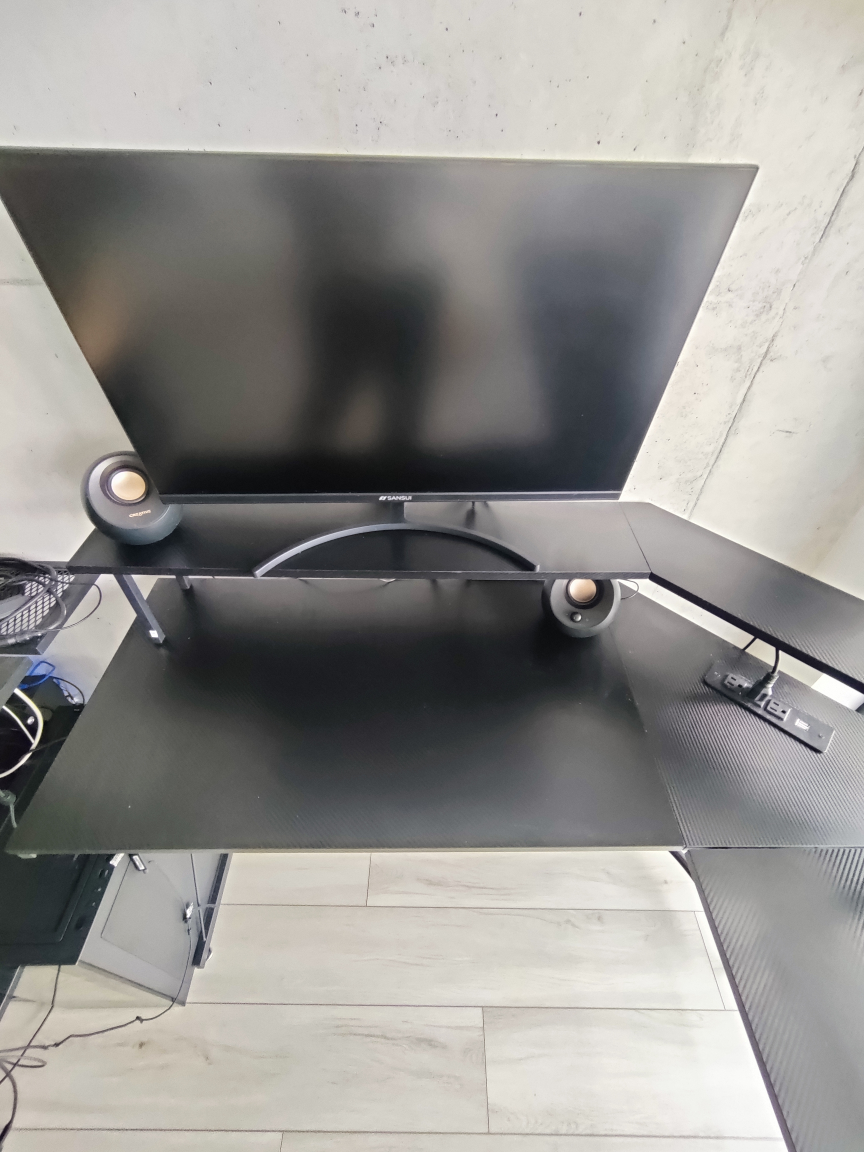 Mr IRONSTONE Gaming Desk – L-Shaped, Power Outlet – 50” - photo 3