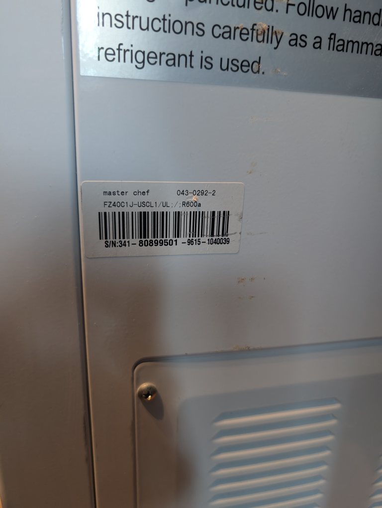 Master Chef Chest Freezer 3.5 cu ft - photo 3