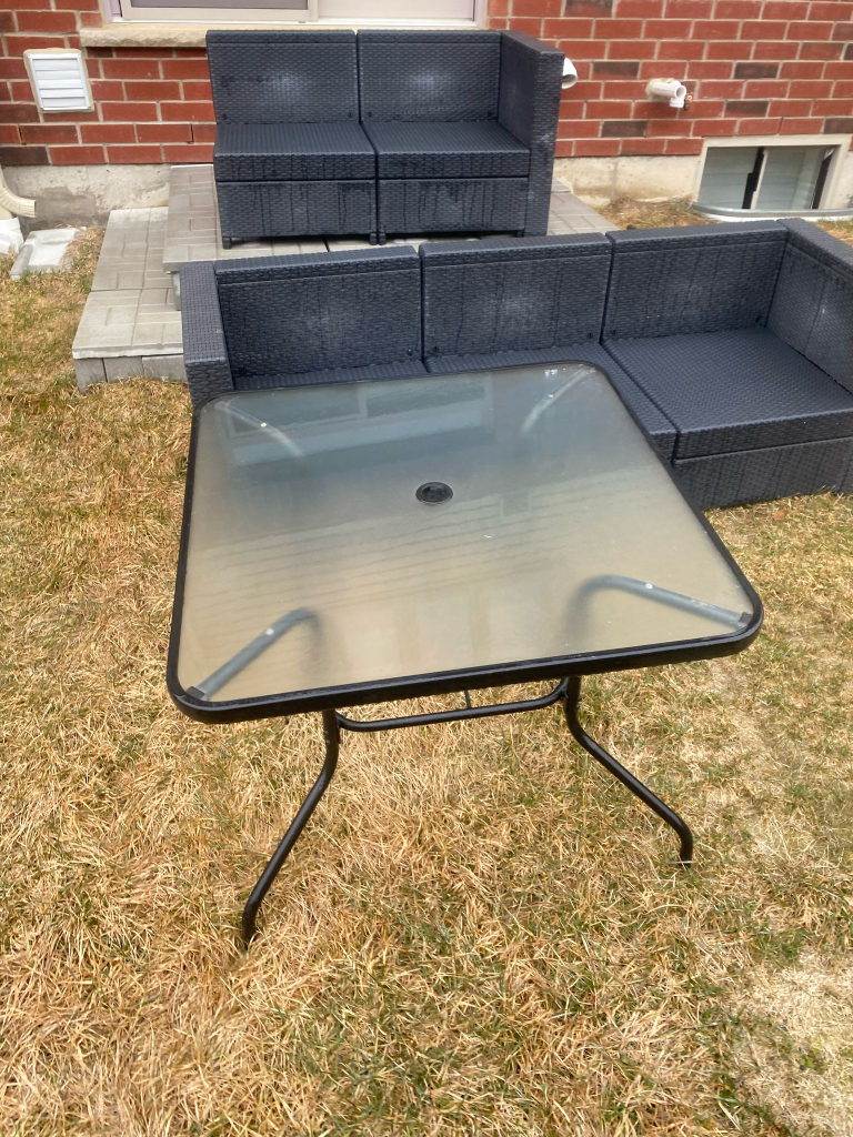 🧡Outdoor Dining Table with Umbrella Hole - photo 3