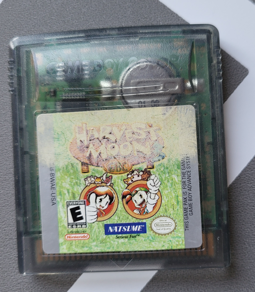 Translucent Game Boy Advance SP with Harvest Moon Game - photo 3
