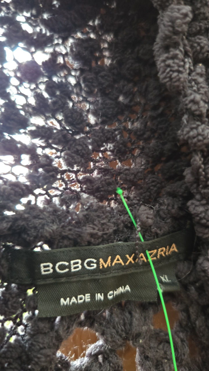BCBGMAXAZRIA Black Knit Cardigan - Size XL - photo 3