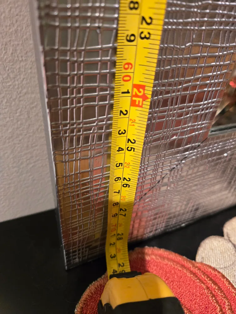 Large Silver Framed Mirror image indicator(10)