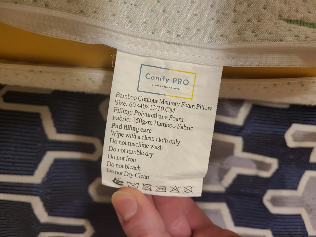 Memory Foam Pillow with Bamboo Cover image indicator(8)