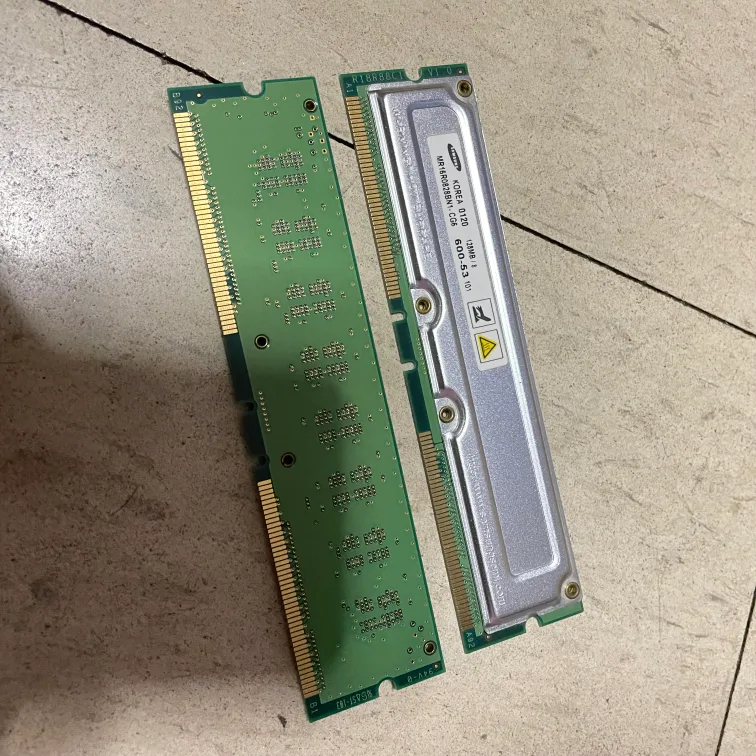Samsung 128MB RAM PC60-53 184 Pin RAMBUS (2x) 🧡 image indicator(2)